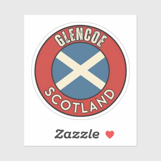 Glencoe, Scotland Sticker (Vel)