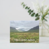 Glencoe Valley Mountains in Scottish Highlands Briefkaart (Staand voorkant)