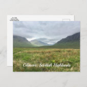 Glencoe Valley Mountains in Scottish Highlands Briefkaart (Voorkant / Achterkant)