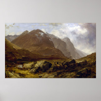 Glencoe van Horatio McCulloch Poster