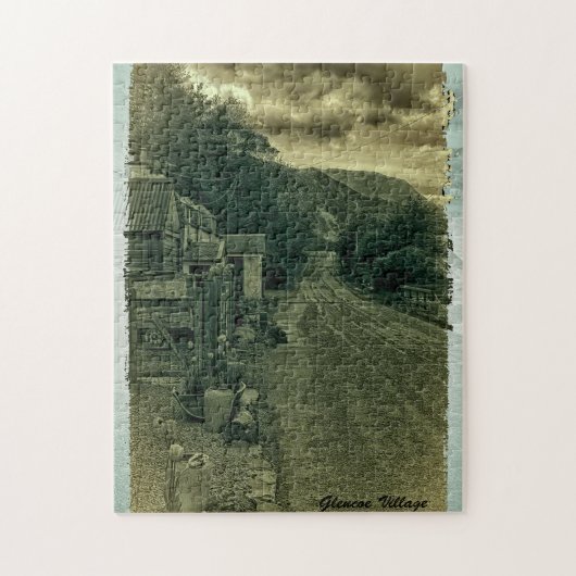 Glencoe Village, Glencoe, Lochaber, Schotland Legpuzzel (Verticaal)