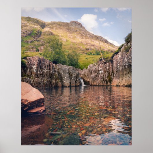 Glencoe Watervalletpoel Poster (Voorkant)
