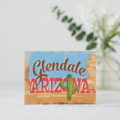Glendale Arizona Vintage Travel Briefkaart (Staand voorkant)