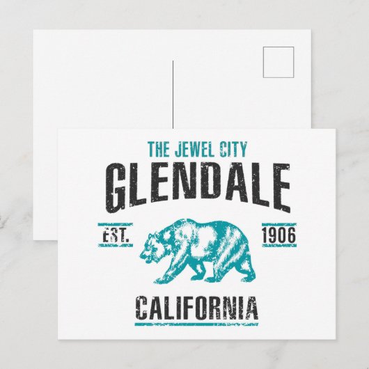 Glendale Briefkaart (Voorkant / Achterkant)