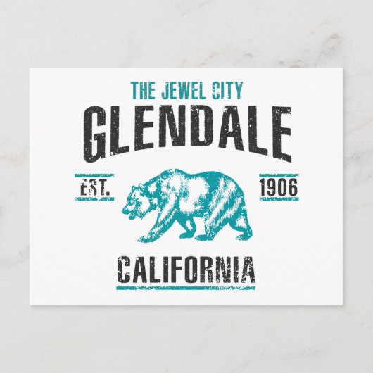 Glendale Briefkaart (Voorkant)