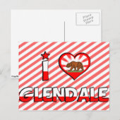 Glendale, CA Briefkaart (Voorkant / Achterkant)