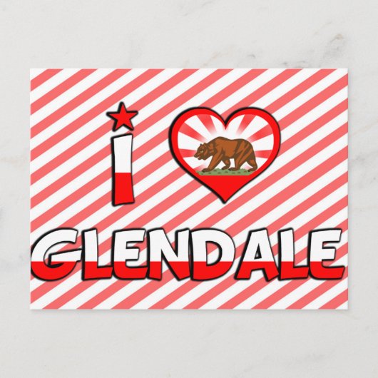 Glendale, CA Briefkaart (Voorkant)