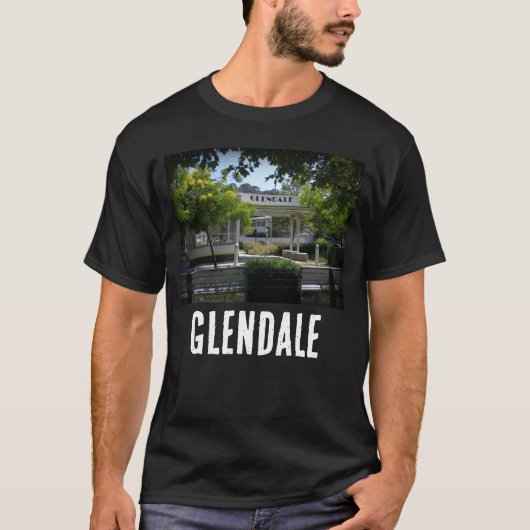 Glendale, California Adams Square Mini Park T-shirt (Voorkant)