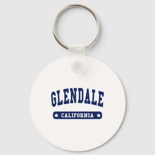 Glendale California College Style-T-shirts Sleutelhanger (Voorkant)