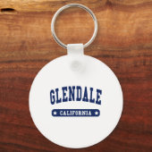 Glendale California College Style-T-shirts Sleutelhanger (Voorkant)
