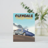 Glendale, Californië reisposter Briefkaart (Staand voorkant)