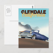 Glendale, Californië reisposter Briefkaart (Voorkant / Achterkant)