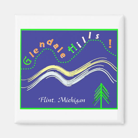Glendale Hills Flint, Michigan magneet (Voorkant)