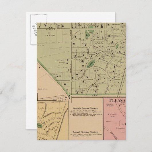 Glendale, Ohio Briefkaart (Voorkant / Achterkant)