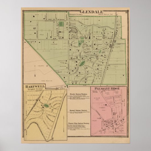 Glendale, Ohio Poster (Voorkant)