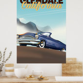 Glendale, reisposter uit Californië Poster (Keuken)