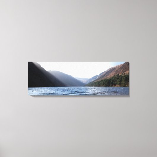 Glendalough - bovenmeer canvas afdruk (Voorkant)