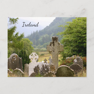 Glendalough Graveyard Ierland Briefkaart