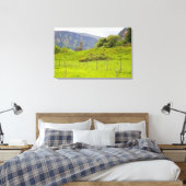 Glendalough, Ierland. Glendalough is één van Canvas Afdruk (Insitu (Slaapkamer))