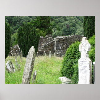 Glendalough, Ierse begraafplaats Poster