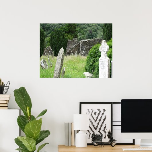 Glendalough, Ierse begraafplaats Poster (Thuiskantoor)