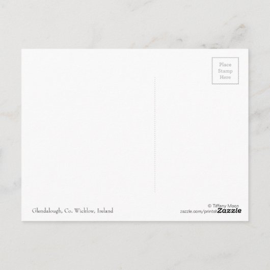 Glendalough Round Tower Briefkaart (Achterkant)