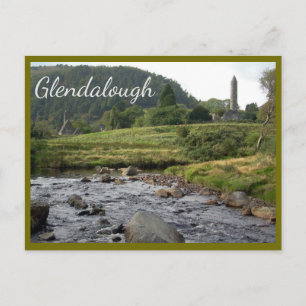 Glendalough Ruins met tekst Briefkaart
