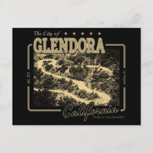 GLENDORA CALIFORNIA - GLENDORA MOUNTAIN ROAD BRIEFKAART
