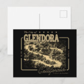 GLENDORA CALIFORNIA - GLENDORA MOUNTAIN ROAD BRIEFKAART (Voorkant / Achterkant)