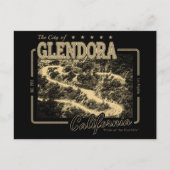 GLENDORA CALIFORNIA - GLENDORA MOUNTAIN ROAD BRIEFKAART (Voorkant)