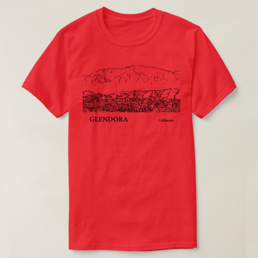 Glendora California TShirt 2 (Design voorkant)
