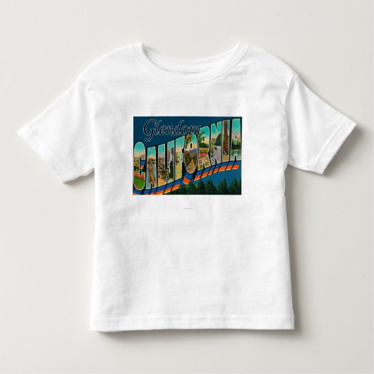 Glendora, Californië - grote letterscènes Kinder Shirts (Voorkant)