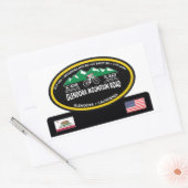 GLENDORA MOUNTAIN ROAD-GLENDORA, CA - "OVALE TROFE RECHTHOEKIGE STICKER (Envelop)