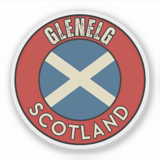 Glenelg, Schotland Sticker (Voorkant)