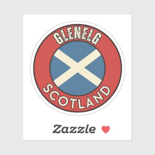 Glenelg, Scotland Sticker (Vel)