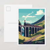 Glenfinnan Scotland Travel  illustratie Briefkaart (Voorkant / Achterkant)