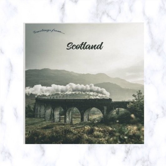 Glenfinnan Viaduct in Glenfinnan Scotland Briefkaart