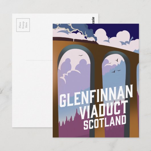 Glenfinnan Viaduct Schotland Briefkaart (Voorkant / Achterkant)