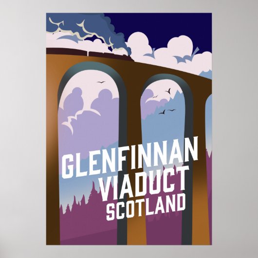 Glenfinnan Viaduct Schotland Poster (Voorkant)