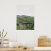 Glenfinnan Viaduct, Scotland Travel Artwork Poster (Keuken)