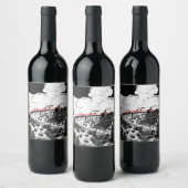 Glenfinnan Viaduct Steam Train Wijn Etiket (Flessen)