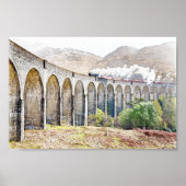 Glenfinnan viaduct stoomtrein poster (Voorkant)