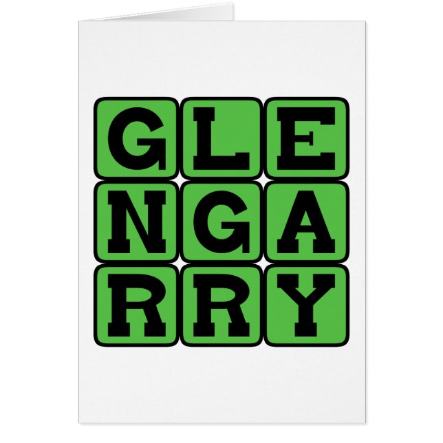 Glengarry, bootvormige hoed (Voorkant)