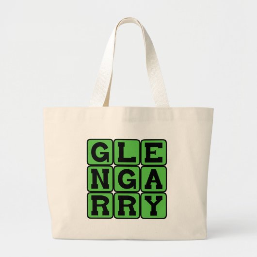 Glengarry, bootvormige hoed grote tote bag (Voorkant)