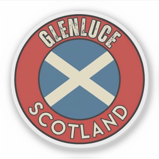 Glenluce, Schotland Sticker (Voorkant)