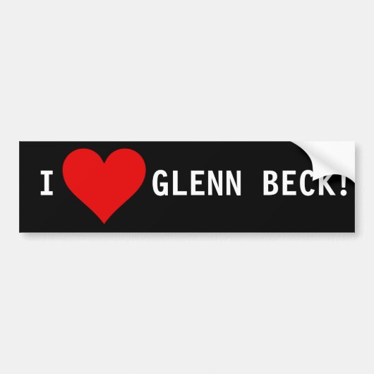 GLENN BUMPERSTICKER (Voorkant)