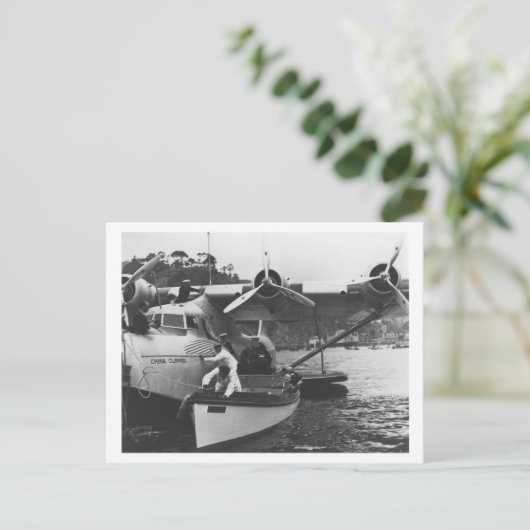 Glenn Martin w. China Clipper Briefkaart (Staand voorkant)