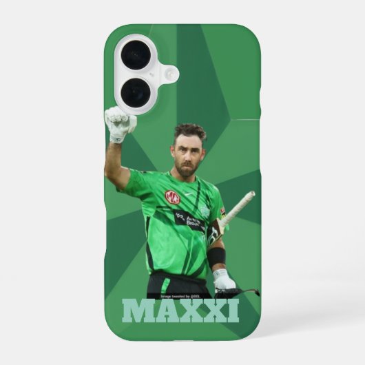 Glenn Maxwell Melbourne Stars Cricket Fan Art iPhone 16 Hoesje (Achterkant)