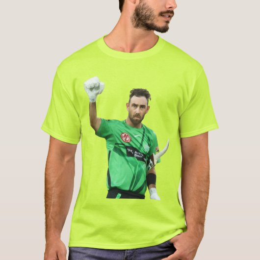 Glenn Maxwell Melbourne Stars Cricket Fan Art T-shirt (Voorkant)