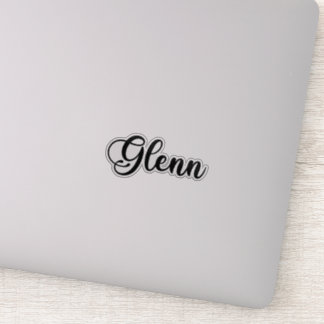 Glenn Name - handgeschreven kalligrafie Sticker